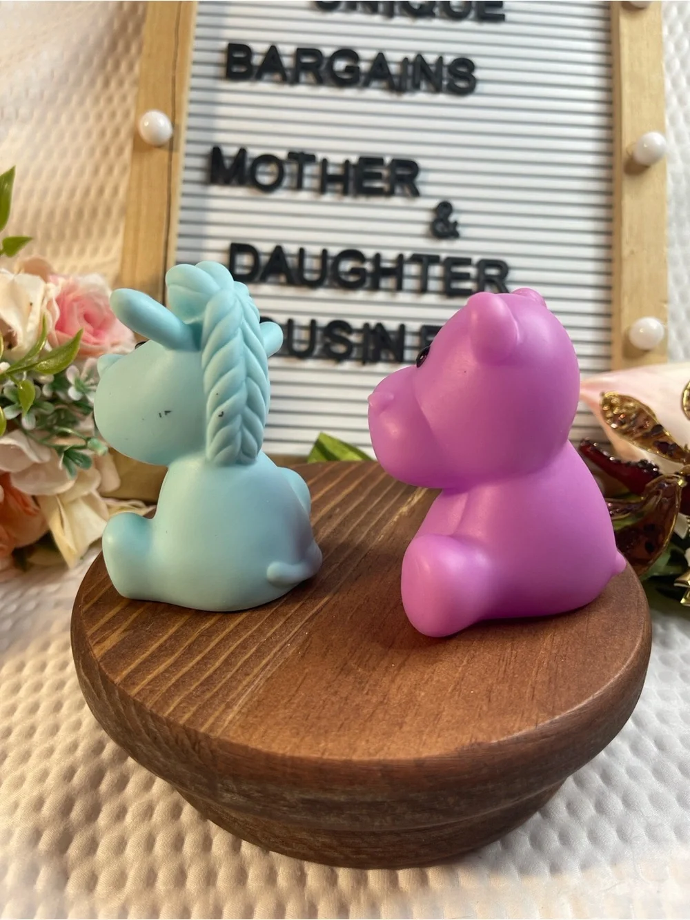 Infantino Hippo & Unicorn Soft Bath Toy Set – Lot of 2